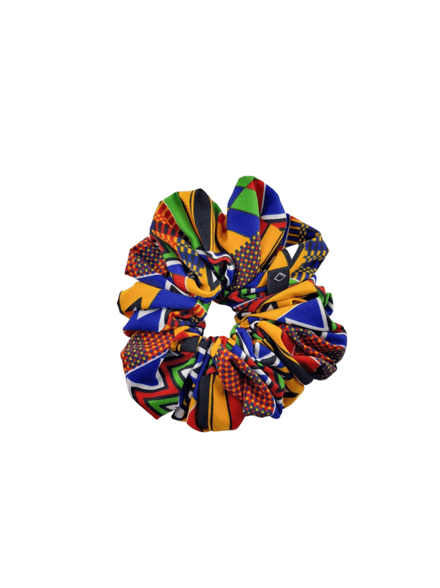  Big Scrunchie &quot;Kente Blue&quot;