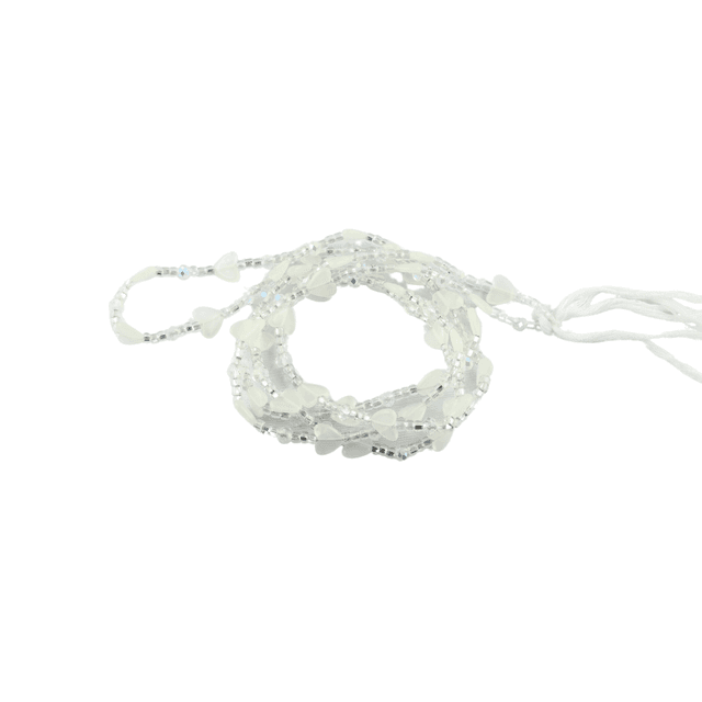 Waist Beads Glow in the Dark &quot;Clear Heart&quot; 