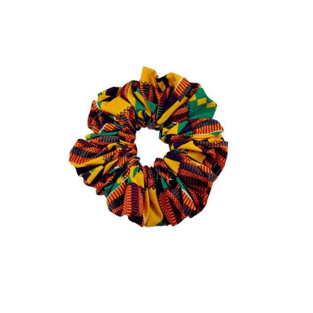 Big Scrunchie &quot;Kente Green&quot;