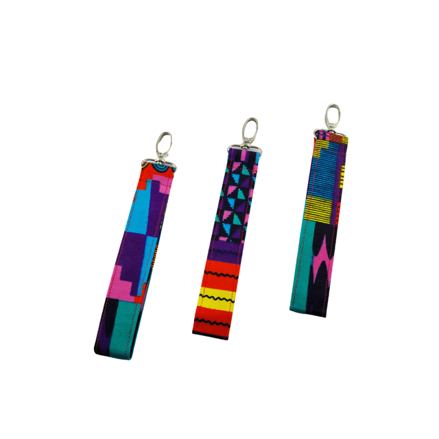 Wristlet Key Fob &quot;Modern Kente&quot;